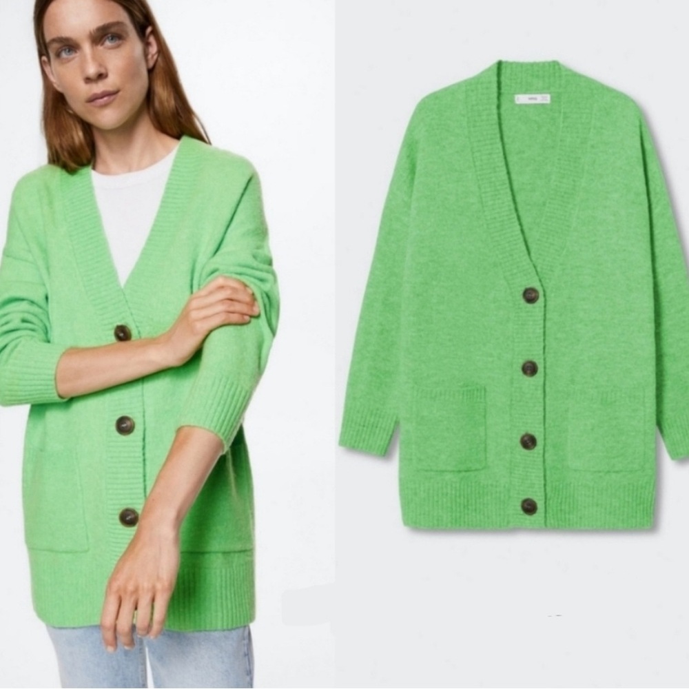 MANGO Green Women's Sweater